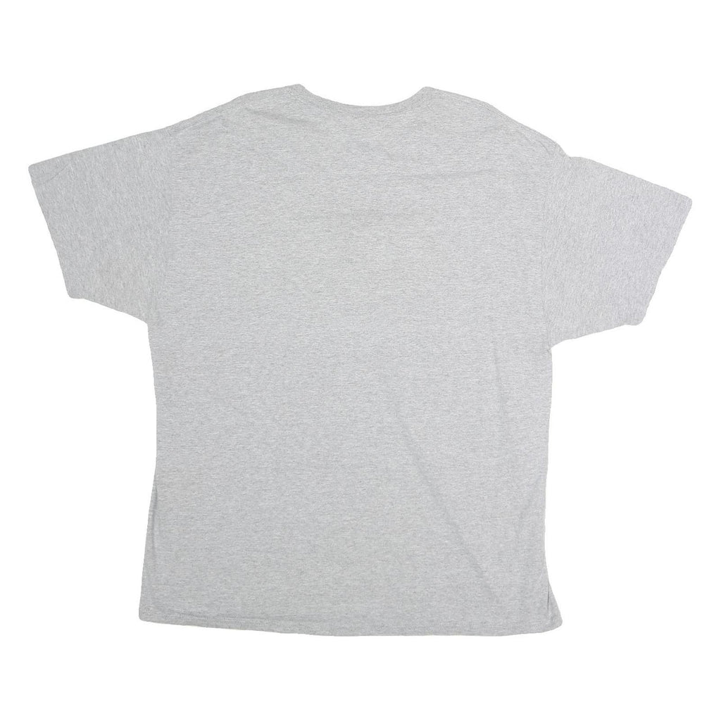CHAMPION Mens Grey XL Cotton T-Shirt Short Sleeve Crew Neck Large Logo Print