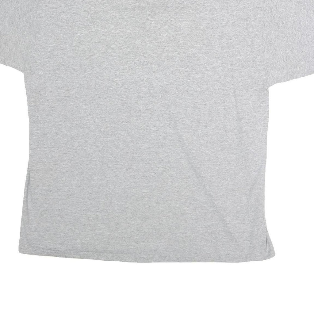 CHAMPION Mens Grey XL Cotton T-Shirt Short Sleeve Crew Neck Large Logo Print