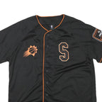 NBA Mens Black & Orange Phoenix Suns Baseball Jersey L Short Sleeve Crew Neck