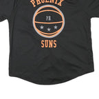 NBA Mens Black & Orange Phoenix Suns Baseball Jersey L Short Sleeve Crew Neck