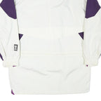 HELLY HANSEN Womens Purple & White Outdoor Jacket S Polyester Blend Zip Pocket