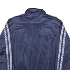 ASICS Womens Navy Blue Zip Track Jacket L Polyester Sportswear