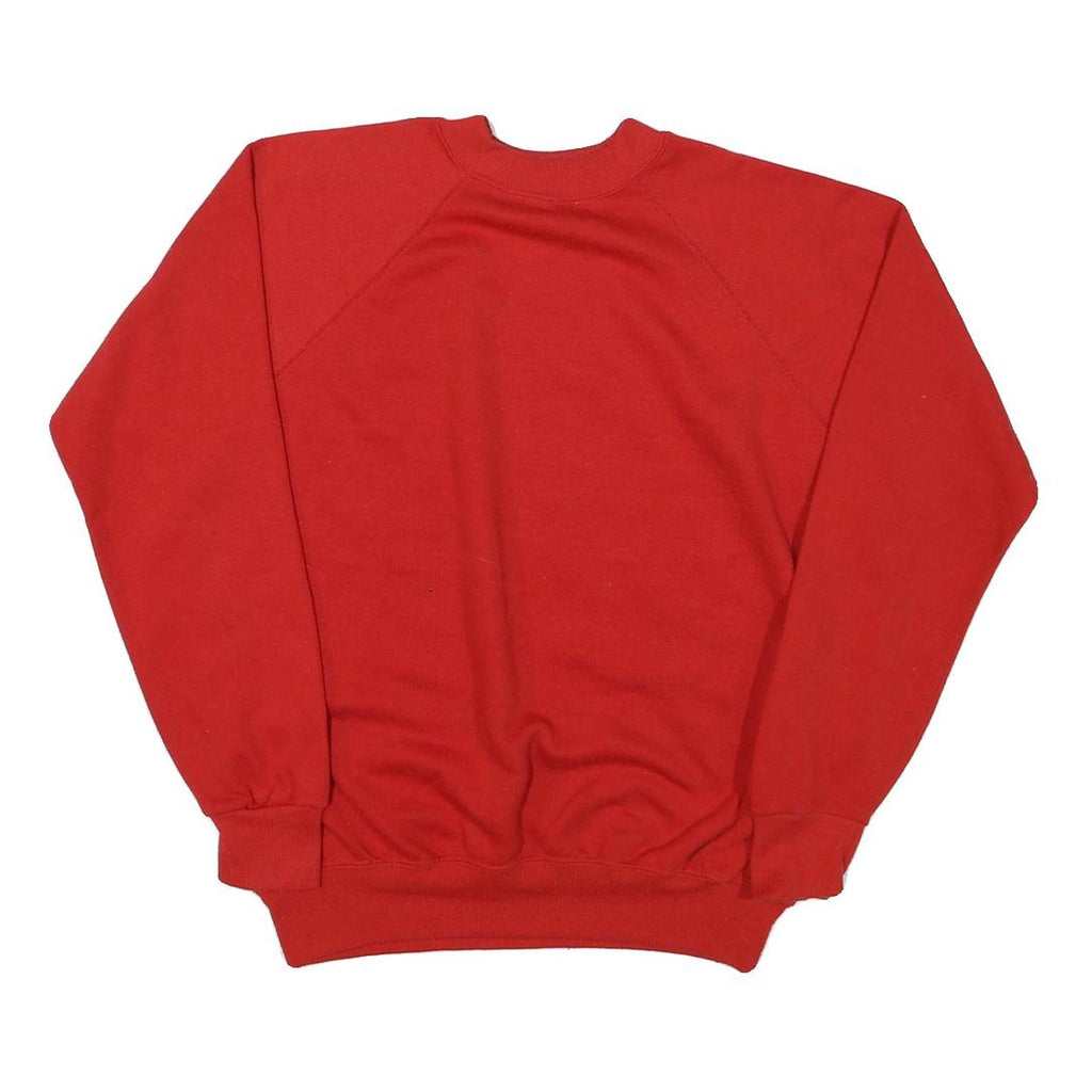 JCPENNY Mens Red Crew Neck M Casual Pullover Sweatshirt Acrylic Blend
