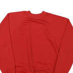 JCPENNY Mens Red Crew Neck M Casual Pullover Sweatshirt Acrylic Blend