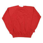 JCPENNY Mens Red Crew Neck M Casual Pullover Sweatshirt Acrylic Blend