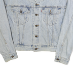 LEVI'S Mens Blue Denim Jacket S Cotton Button Front Classic Vintage Style