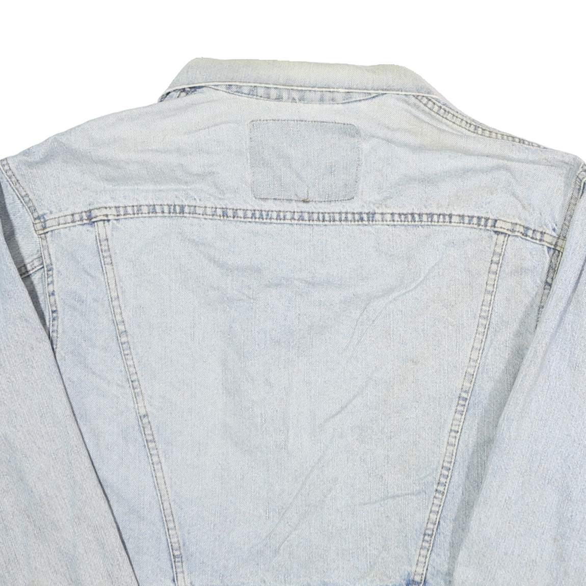 LEVI'S Mens Blue Denim Jacket S Cotton Button Front Classic Vintage Style