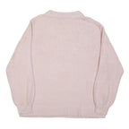 AMERICAN EAGLE Womens Pink Plain Cotton Blend Chunky Knit Crew Neck Jumper XL