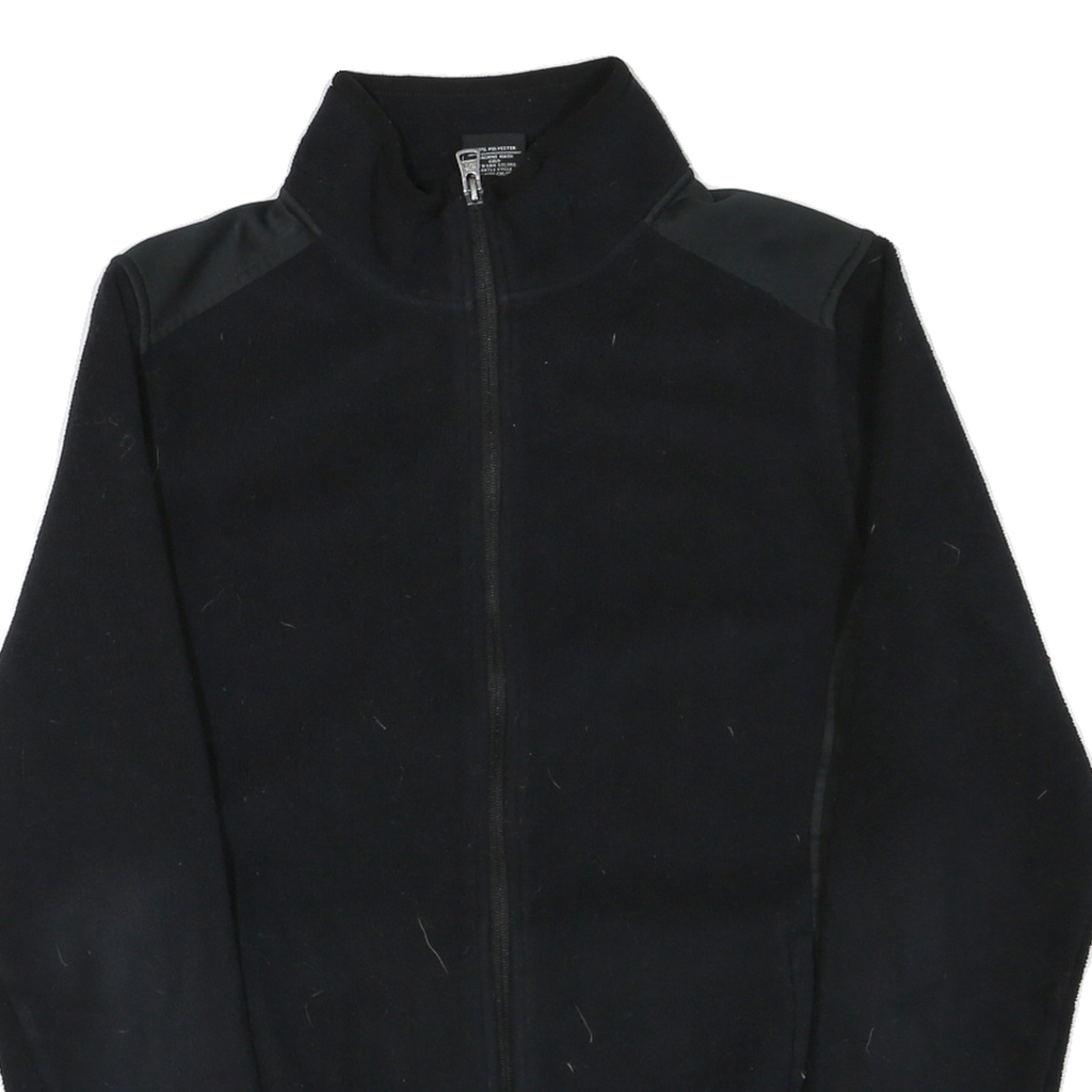 STARTER Mens Black Athletic Jacket M Polyester Blend Zip Up Casual Outerwear