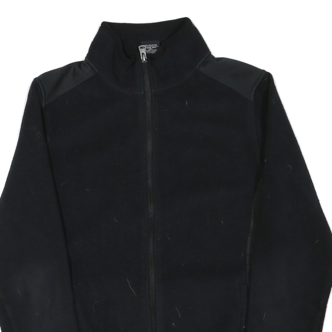 STARTER Mens Black Athletic Jacket M Polyester Blend Zip Up Casual Outerwear