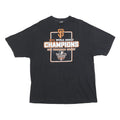 ALSTYLE Mens Black San Francisco Giants World Series Champions T-Shirt L Short