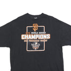 ALSTYLE Mens Black San Francisco Giants World Series Champions T-Shirt L Short