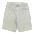 GUIBOR Mens Shorts Light Grey Cotton Blend Casual M W30 Comfortable Pockets