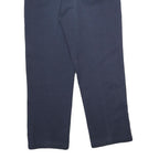 DICKIES Mens Classic Navy Blue Trousers W38 L32 Zip Closure Straight Leg