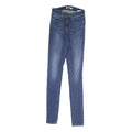 LEVI'S 710 Womens Slim Blue Denim Medium Wash Jeans W24 L31 Stretch Skinny