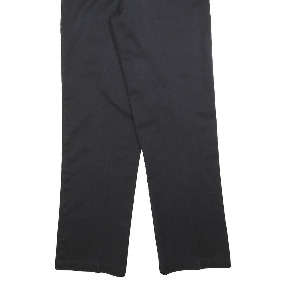 DICKIES Mens Cotton Blend Black Relaxed Straight Trousers W33 L34 Workwear