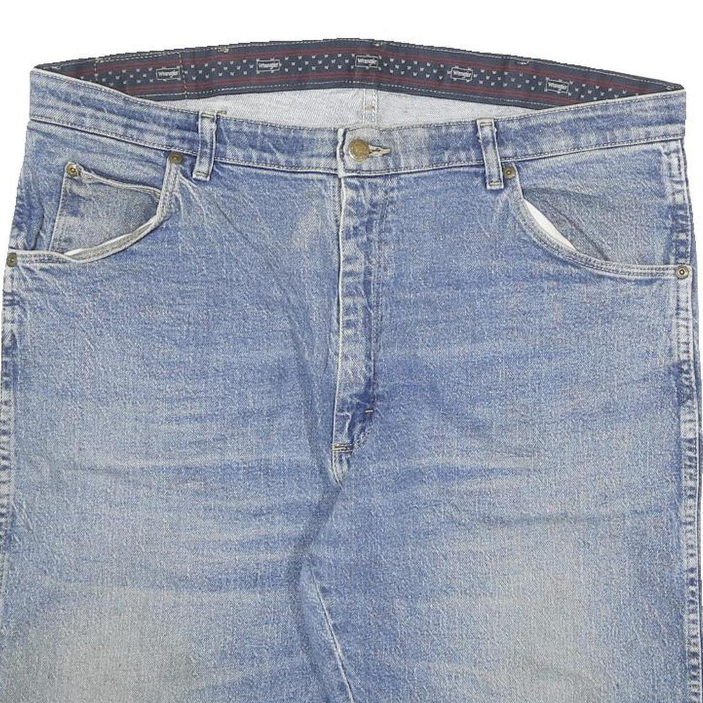 WRANGLER Mens Shorts Blue Denim Classic 2XL W38 Cotton Blend Casual