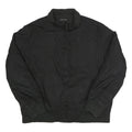 CALVIN KLEIN Mens Black Bomber Jacket L Polyester Plain Zip Closure Casual