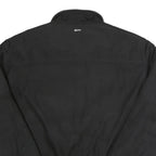 CALVIN KLEIN Mens Black Bomber Jacket L Polyester Plain Zip Closure Casual