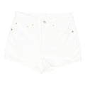 LEVI'S Womens White Casual Denim Shorts XS W28 Classic Fit Summer Essential