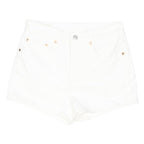 LEVI'S Womens White Casual Denim Shorts XS W28 Classic Fit Summer Essential