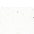 LEVI'S Womens White Casual Denim Shorts XS W28 Classic Fit Summer Essential