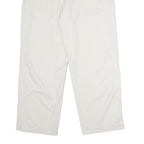 CHAPS Mens Cotton Classic White Trousers W36 L30 Zip Closure Casual