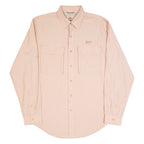TIMBERLAND TURBO-DRY Mens Shirt Orange Check Long Sleeve M
