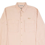 TIMBERLAND TURBO-DRY Mens Shirt Orange Check Long Sleeve M