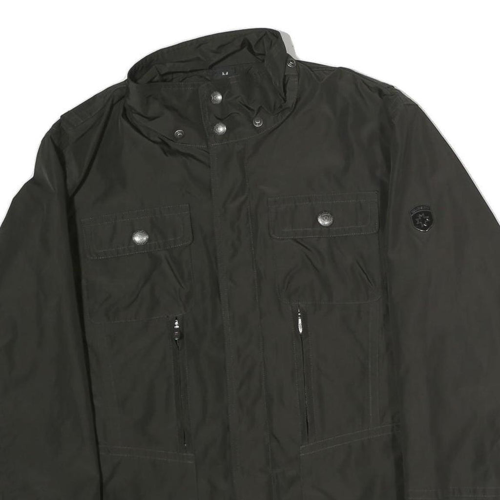 WELLENSTEYN Womens Black Jacket M Polyester Zip Plain Lightweight Casual