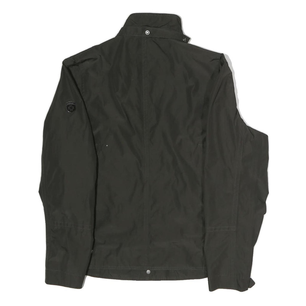 WELLENSTEYN Womens Black Jacket M Polyester Zip Plain Lightweight Casual