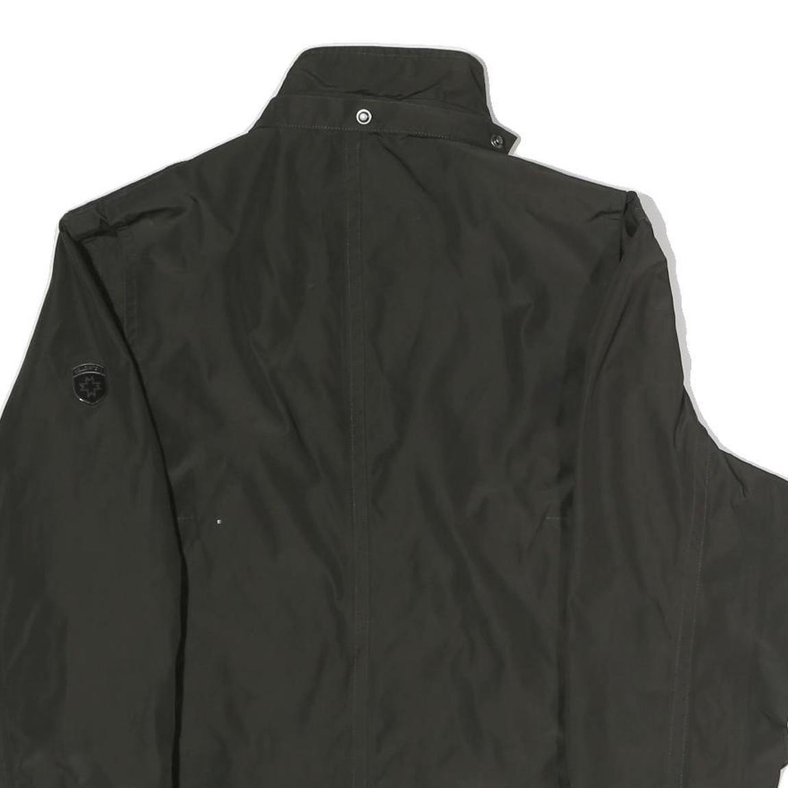 WELLENSTEYN Womens Black Jacket M Polyester Zip Plain Lightweight Casual