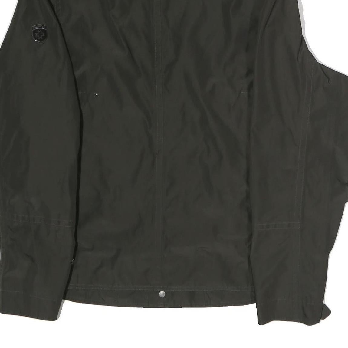 WELLENSTEYN Womens Black Jacket M Polyester Zip Plain Lightweight Casual