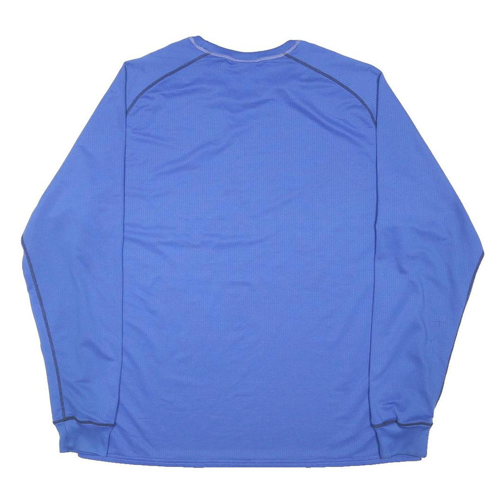 NIKE Mens Blue Long Sleeve Crew Neck Sports Activewear L Performance Top
