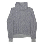 NIKE Womens Grey Patterned Pullover Hoodie M Cotton Blend