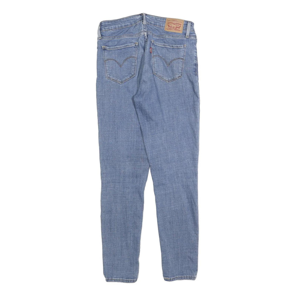 LEVI'S 711 Womens Slim Blue Denim Medium Wash W27 L28 Slim Fit Zip Jeans