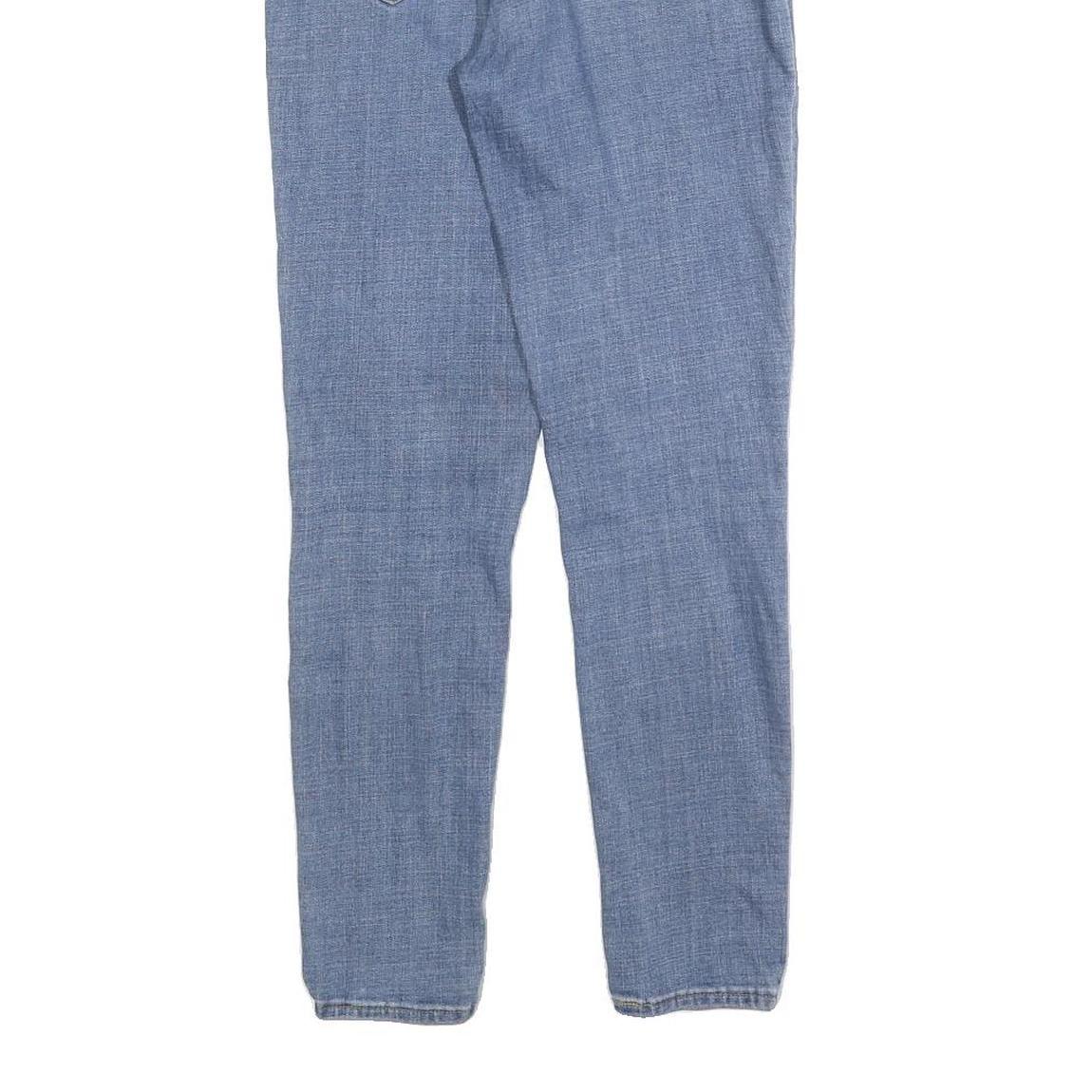 LEVI'S 711 Womens Slim Blue Denim Medium Wash W27 L28 Slim Fit Zip Jeans