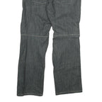 Womens Relaxed Fit Blue Jeans Cotton Blend Button W34 L32 Casual Comfortable