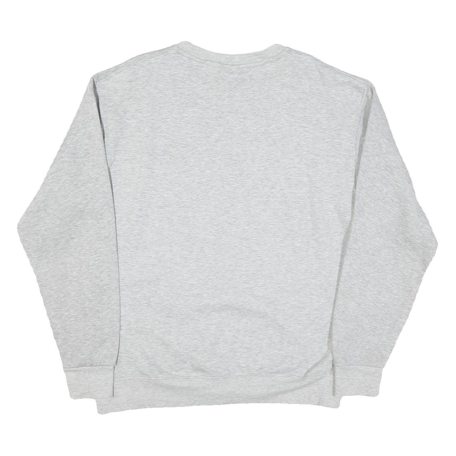 TEEMAX Mens Grey Lake Arrowhead California Cotton Blend Sweatshirt M Casual Crew