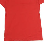 TOMMY HILFIGER Mens Red Graphic T-Shirt S Short Sleeve Crew Neck Logo Cotton