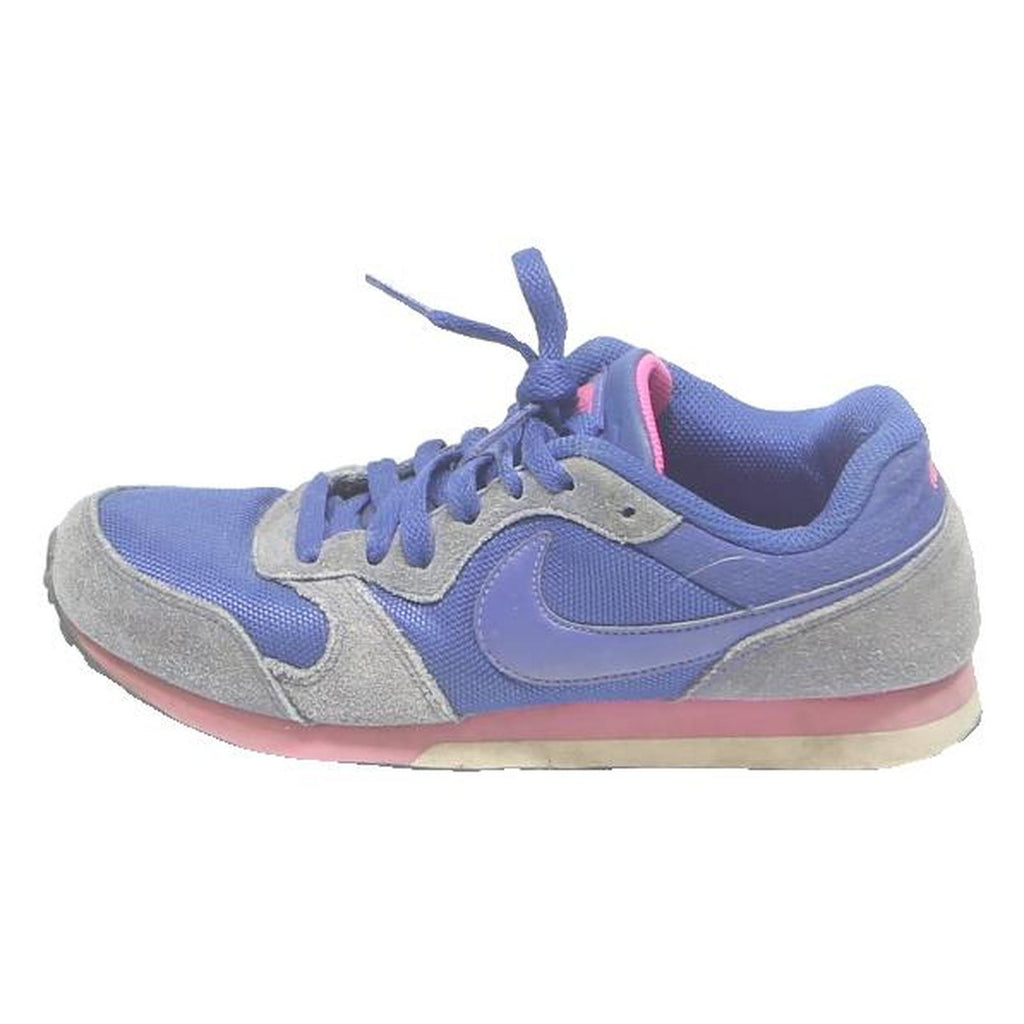 NIKE Wmns Internationalist Womens Running Trainers Blue Grey Synthetic UK 4