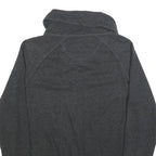 NIKE Womens Charcoal Grey Track Jacket M Cotton Blend Plain Zip Up Sportswear