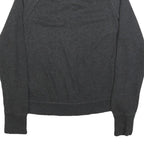 NIKE Womens Charcoal Grey Track Jacket M Cotton Blend Plain Zip Up Sportswear