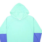 ADIDAS Womens Green & Purple Stellasport Pullover Hoodie M Colourblock Cotton