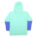 ADIDAS Womens Green & Purple Stellasport Pullover Hoodie M Colourblock Cotton