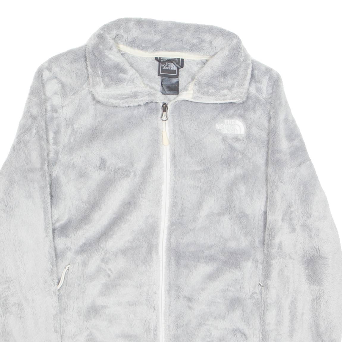 THE NORTH FACE Teddy Womens Fleece Jacket Grey 90s S