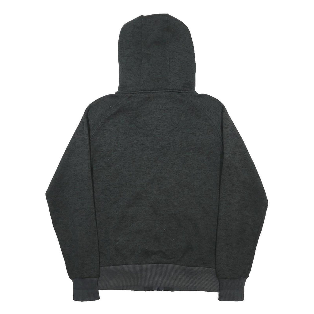 SURFANIC Mens Black Full Zip Hoodie L Sherpa Fleece Lined Warm Casual