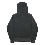 SURFANIC Mens Black Full Zip Hoodie L Sherpa Fleece Lined Warm Casual