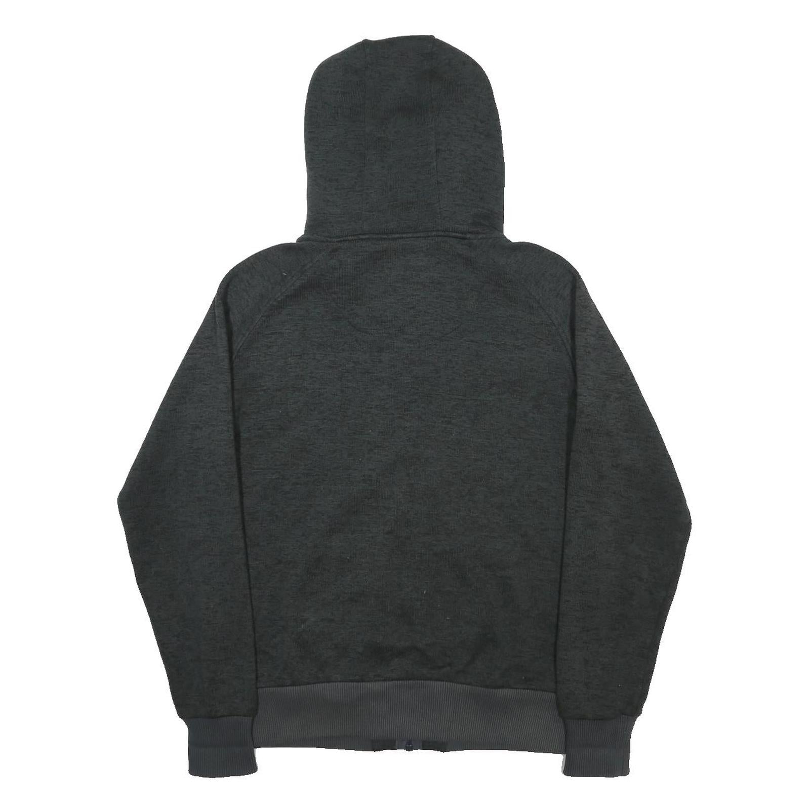 SURFANIC Mens Black Full Zip Hoodie L Sherpa Fleece Lined Warm Casual