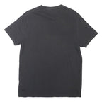 TIMBERLAND Mens Black L Logo Crew Neck Short Sleeve Cotton Blend T-Shirt